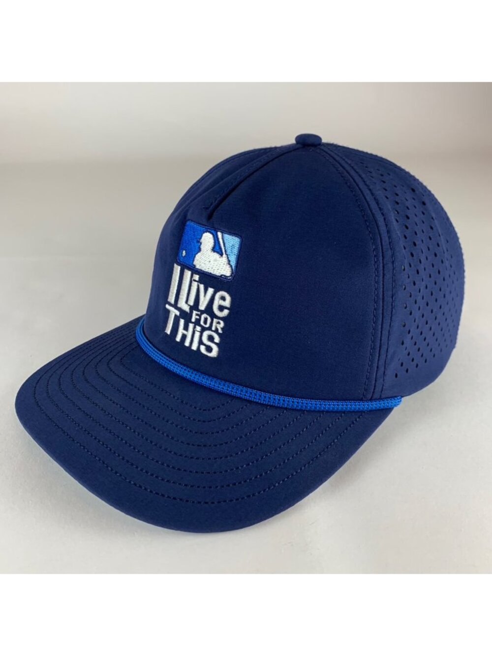 MLB I Live For This Mens Navy Blue Roper Snapback Hat